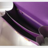 Fashion Hermes handmade Stiching Constance Bag 23cm