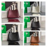 Luxury BV intrecciato 796571 Braided leather shoulder large bag