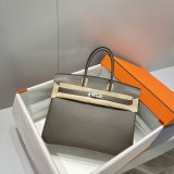 Hermes Birkin 35cm Togo leather Handbags Dark Grey