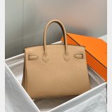 Luxury hermes birkin handbag togo leather 30cm
