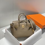 Luxury 20CM Hermes Mini Birkin With Strap Togo Leather