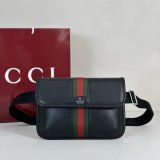 Gucci Web Trademark Small Belt Blackpacks 867032 Bag