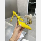 Manolo Blahnik LURUM Satin Crystal Embellished Mules