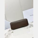 The row Polished Saddle Leather Marcel Bag
