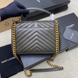 YSL Fake 392737 College Bag in Matelasse Leather