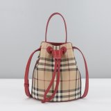 Mini Check Bucket Bag