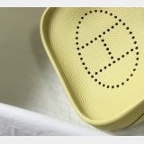 Hermes Mini Evelyne Bag Togo Leather Light yellow
