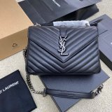 YSL Fake 392737 College Bag in Matelasse Leather