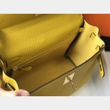 Hermes Kelly 32cm Togo leather Amber Yellow