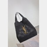 Top Quality YSL I CARE 698651 raffia weaving shopping bag