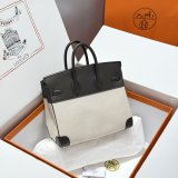 Best Hermes Birkin handmade Stiching Handbags Swift Leather 25CM