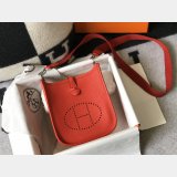 Replica Hermes Mini Evelyne TPM Bag Red 17CM