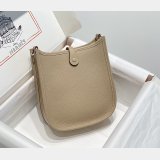 Hermes Mini Evelyne Bag Togo Leather Trench Coat Grey