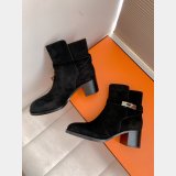 TOP Hermes Saint Germain ankle Suede boot