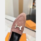 Hermes pairs Women lofer Suede