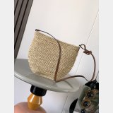 LOEWE Slit Pochette Raffia Bag