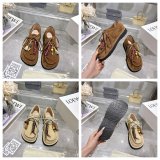 Top loewe Faro lace-up in suede calfskin