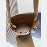Prada Buckle leather bucket bag with belt 1BE085