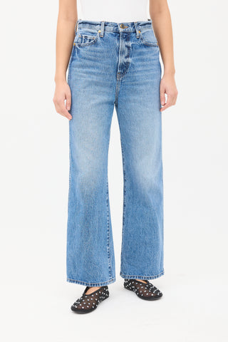 Khaite Light Wash Jordan Straight Leg Jeans