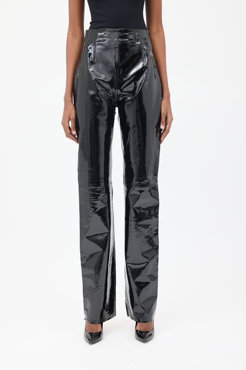 16Arlington Black Patent Leather Trouser