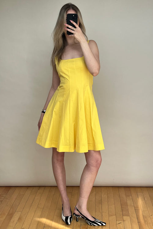 Yellow A-Line Dress