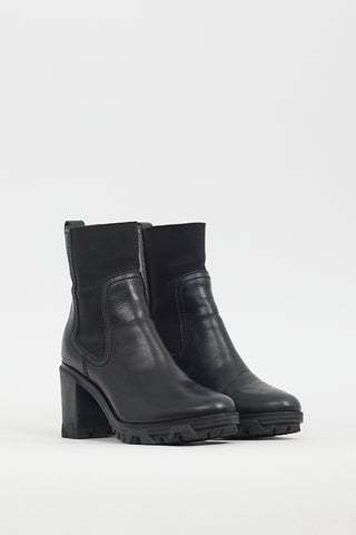 Rag 
Bone Black Leather Shiloh Chelsea Boot