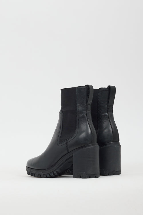 Rag 
Bone Black Leather Shiloh Chelsea Boot