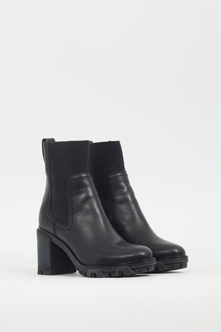 Rag 
Bone Black Leather Shiloh Chelsea Boot