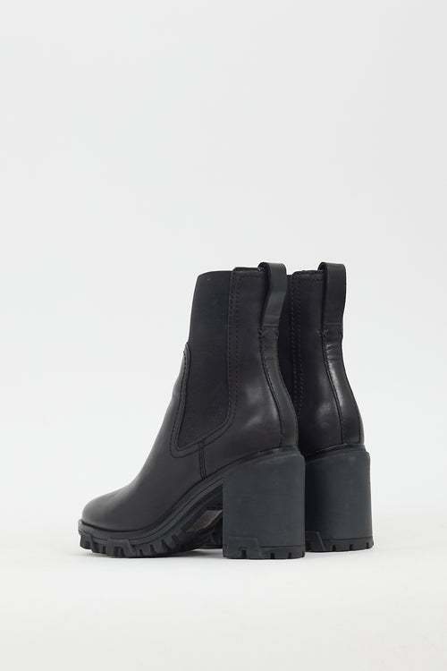 Rag 
Bone Black Leather Shiloh Chelsea Boot