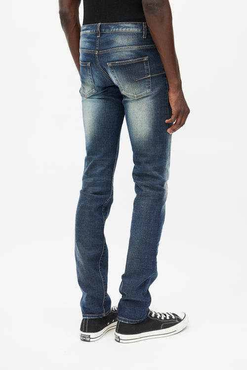 Dior Navy Dark Wash Skinny Denim Jeans