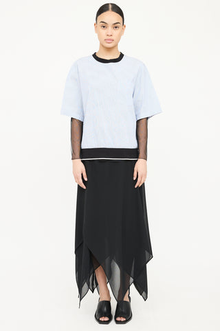 3.1 Phillip Lim Striped Panel Top