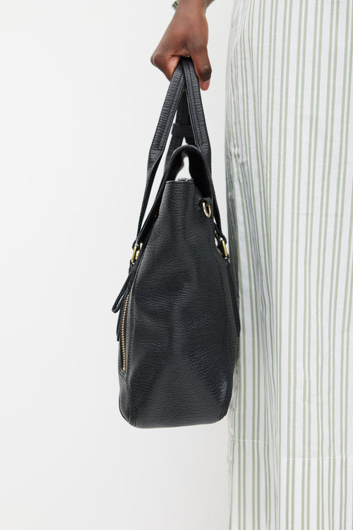 3.1 Phillip Lim Black Leather Pashli Zip Bag