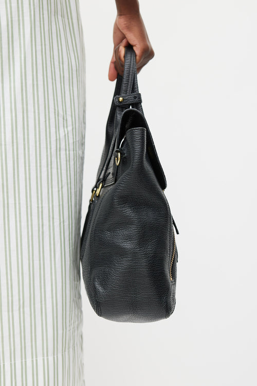 3.1 Phillip Lim Black Leather Pashli Zip Bag