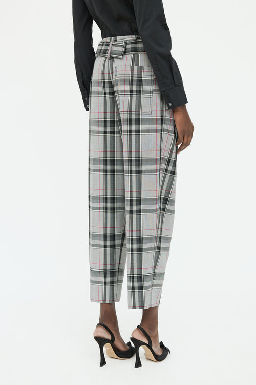 3.1 Phillip Lim White Black 
Red Check Pant