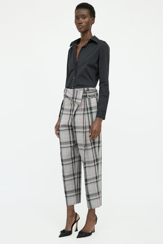 3.1 Phillip Lim White Black 
Red Check Pant