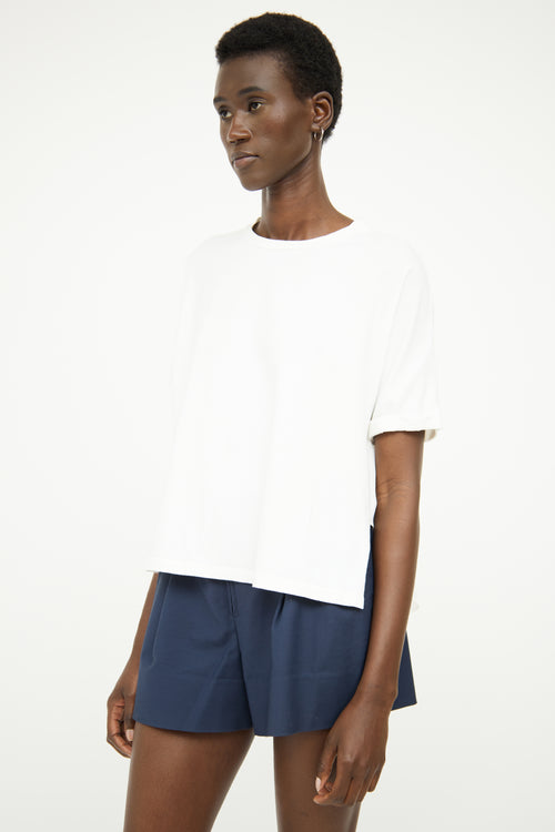 3.1 Phillip Lim White Silk Back Top