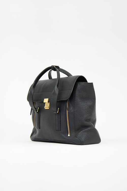 3.1 Phillip Lim Black Leather Large Pashli Bag