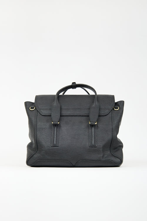 3.1 Phillip Lim Black Leather Large Pashli Bag