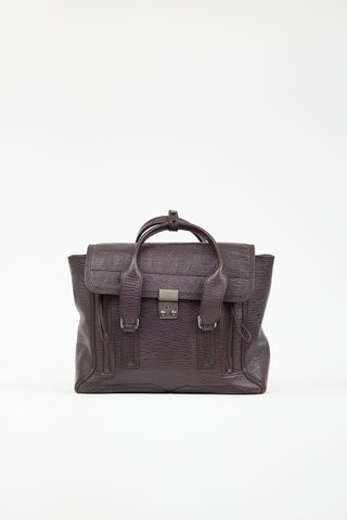 3.1 Phillip Lim Purple Leather Medium Pashli Bag