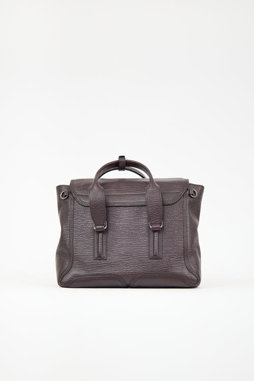 3.1 Phillip Lim Purple Leather Medium Pashli Bag