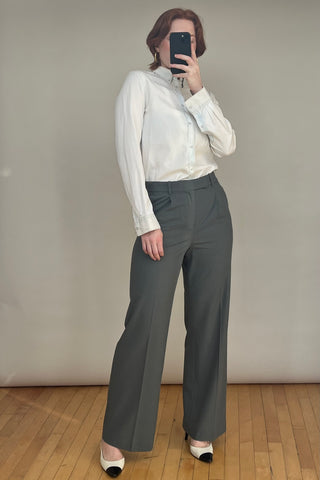 Grey Wide Leg Trouser