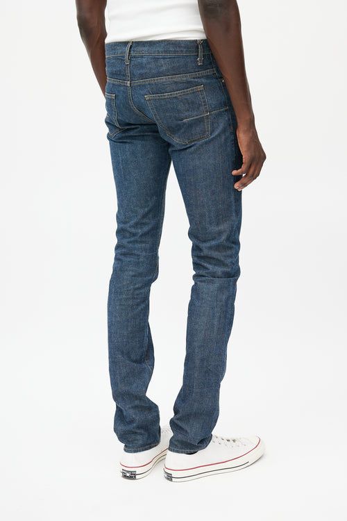 Dior Blue Medium Wash Skinny Denim Jeans