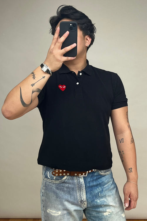 PLAY Black Logo Polo