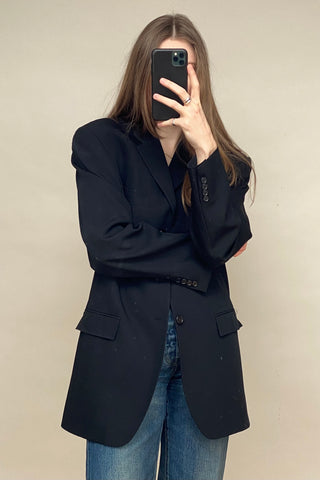 Black Virgin Wool Blazer