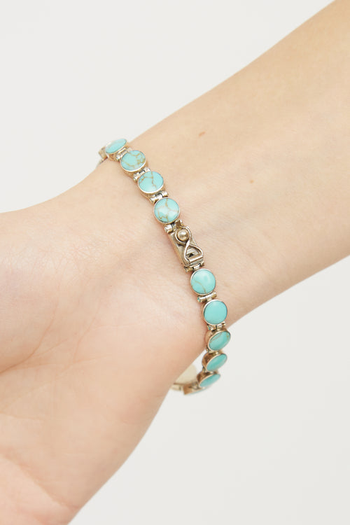 Fine Jewelry 928 Graduated Turquoise Bracelet