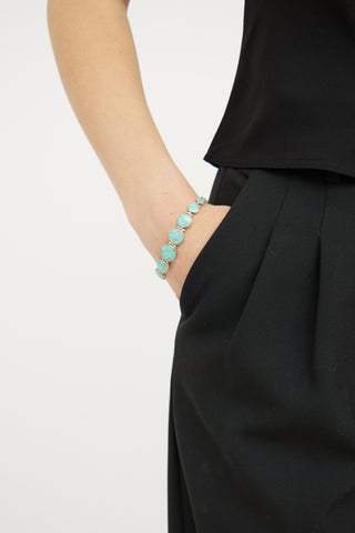 Fine Jewelry 925 Graduated Turquoise Bracelet