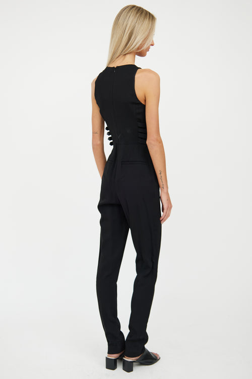 Black Buckle Sleeveless Jumpsuit A.L.C.