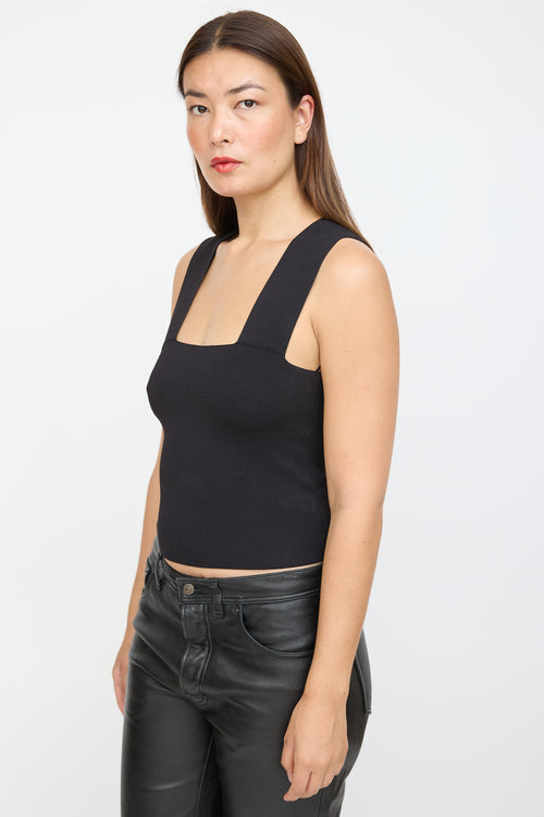 A.L.C. Black Knit Sleeveless Top