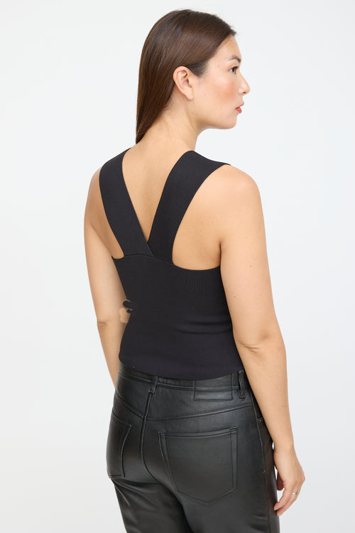 A.L.C. Black Knit Sleeveless Top