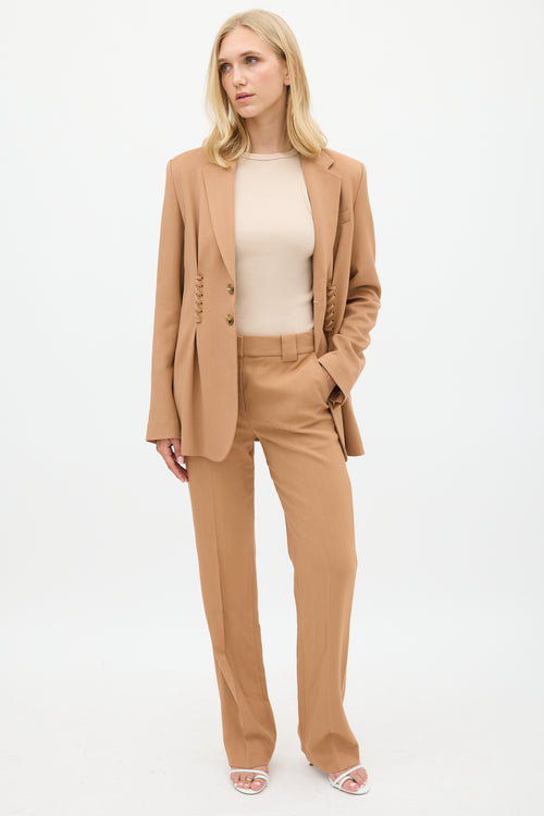 A.L.C. Brown Lace Up Suit